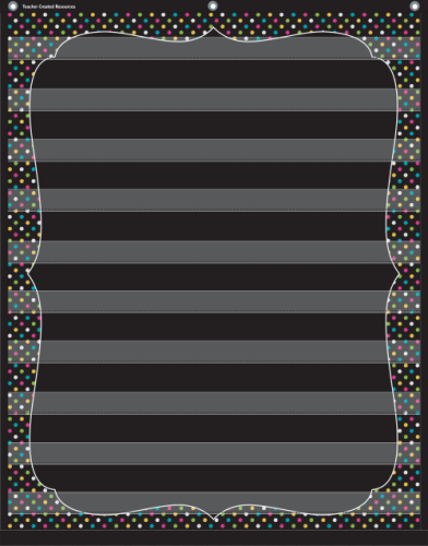 Chalkboard Brights 10 Pocket Chart (34" x 44")