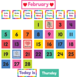 Colorful Calendar Pocket Chart Cards