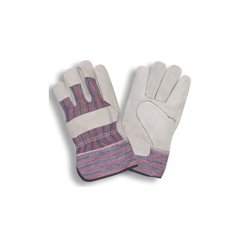 Gloves, Gunn Pattern, Leather Palm, Starched Safety Cuff, Large, 12/CS