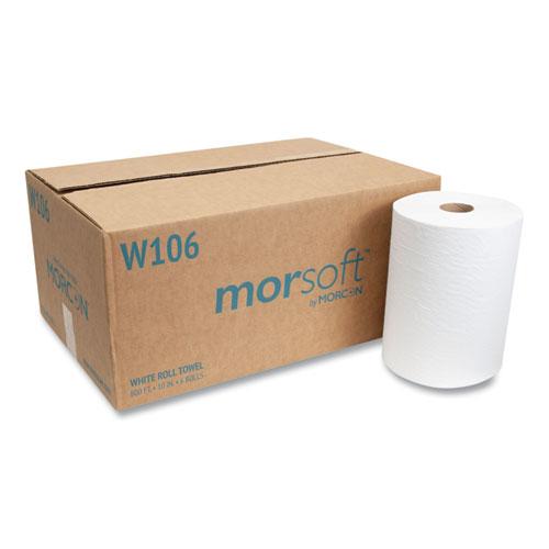 Hardwound Roll Towel, Morcon, 10", White, 6rolls/800'