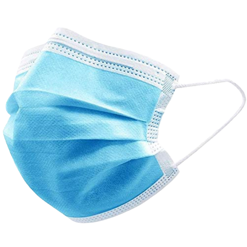 Disposable Face Mask, 3-ply, 50pk