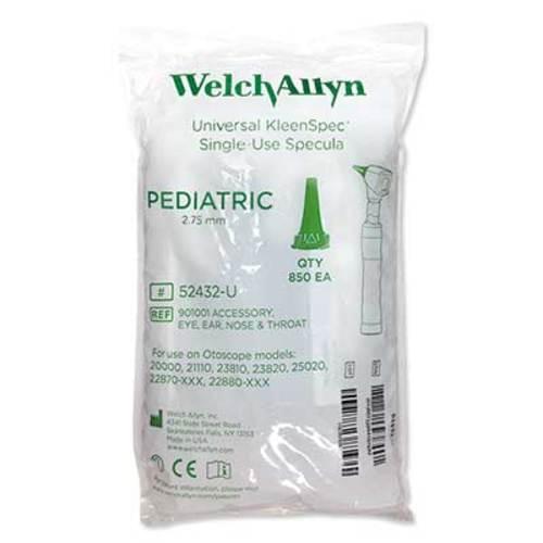 Welch Allyn Universal KleenSpec® Disposable Pediatric Ear Specula 2.75mm - 100-52432