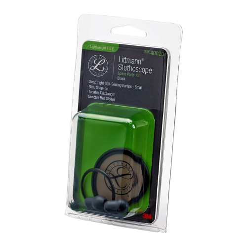 3M Littmann Stethoscope Spare Parts Kit, Lightweight II S.E. - Black