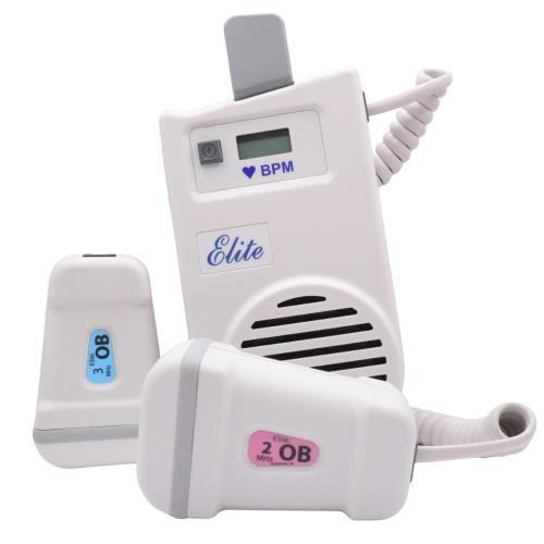 Imex Elite 200 Handheld Doppler With 2 & 3 MHz Obstetric Probes & Digital Display