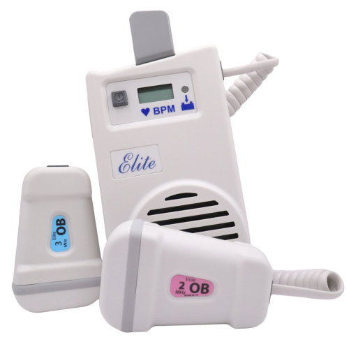 Imex Elite 200R Handheld Doppler With 2 & 3 MHz Obstetric Probes & Digital Display (Rechargeable)