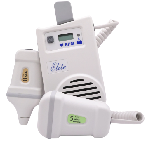 Imex Elite 200R Handheld Doppler With 5 & 8 MHz Vascular Probes & Digital Display (Rechargeable)
