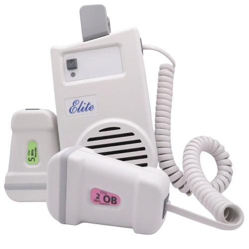 Imex Elite 100 Handheld Doppler With 2 MHz Obstetric & 5 MHz Vascular Probes (No Display)