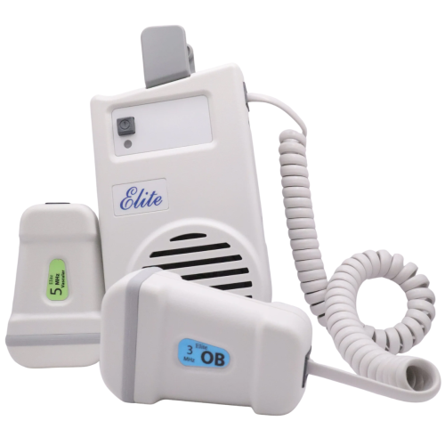 Imex Elite 100 Handheld Doppler With 3 MHz Obstetric & 5 MHz Vascular Probes (No Display)