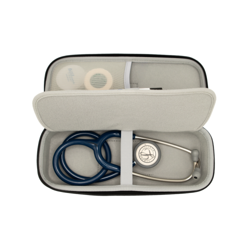 Deluxe Deep Compact Stethoscope Case - Black - 350-513BLK