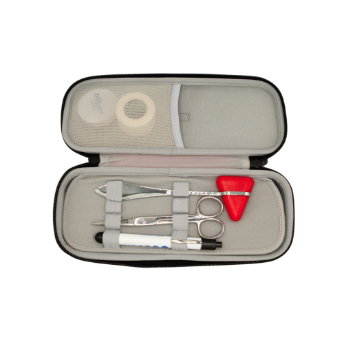 Deluxe Deep Compact Stethoscope Case - Black - 350-513BLK