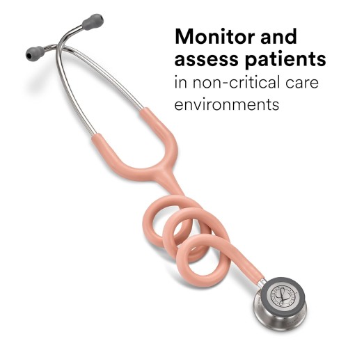 3M™ Littmann® Classic III™ Satin Tube, Stainless Chestpiece, Champagne Rose Satin Tube - 350-5910C