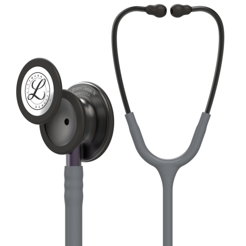 3M™ Littmann® Classic III™ Stethoscope, Smoke Chestpiece - Gray Tube & Violet Gray Stem