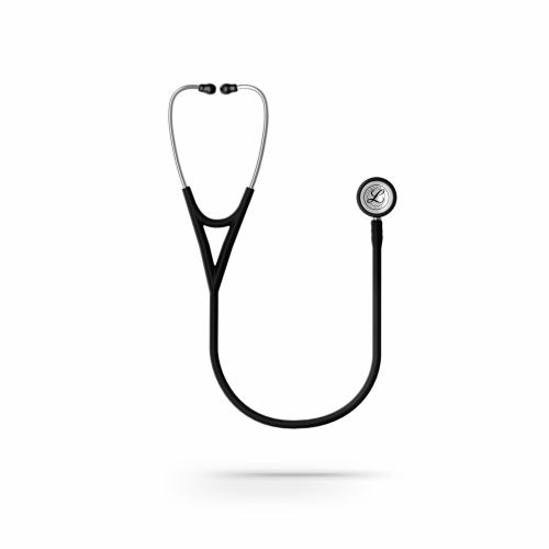 3M™ Littmann® Cardiology IV™ Stethoscope, 6177C Mirror Chestpiece, Black Satin-Finish Tube - 27" - 350-6177C