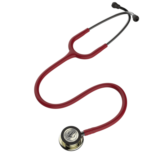 3M™ Littmann® Classic III™ Stethoscope, Champagne Chestpiece - Burgundy Tube - 350-5864