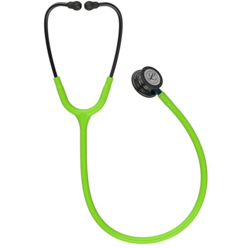 3M Littmann Classic III Stethoscope, Smoke Chestpiece - Lime Green