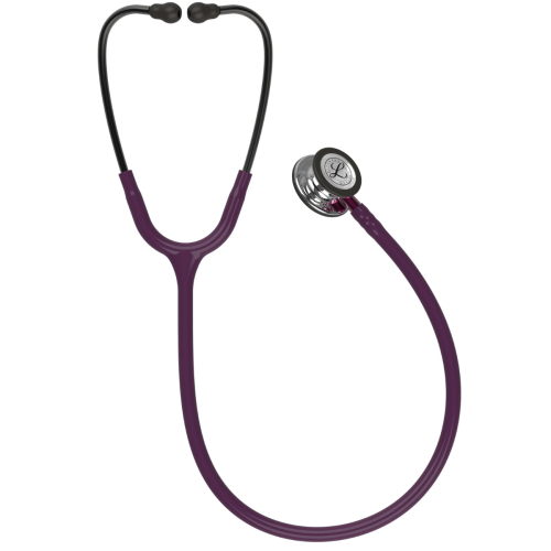 3M™ Littmann® Classic III™ Stethoscope, Mirror Chestpiece, Plum Tube, & Pink Stem - 350-5960