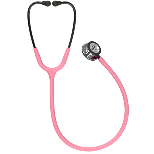3M™ Littmann® Classic III™ Stethoscope With Mirror Chestpiece, Pearl Pink Tube, & Pink Stem - 350-5962