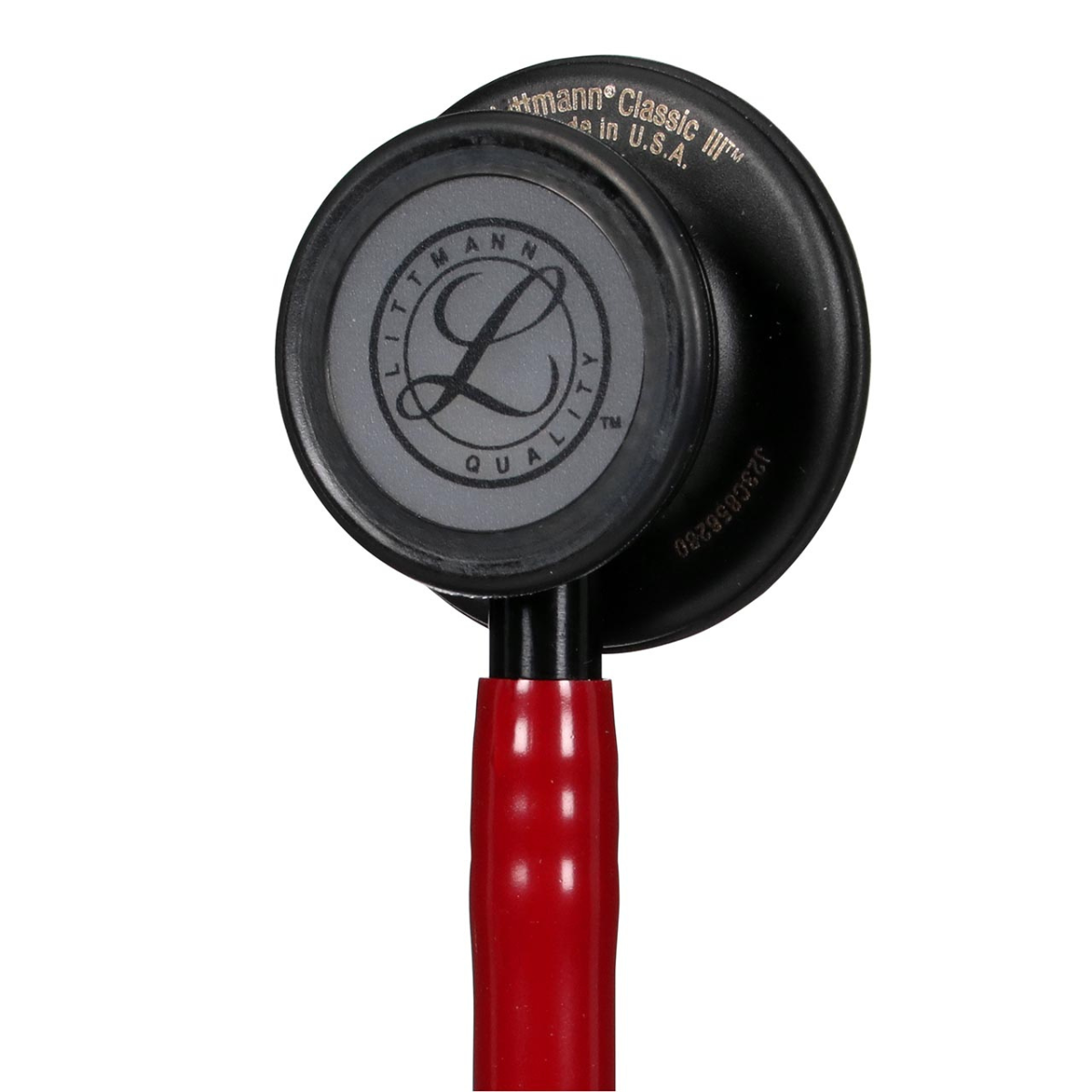 3M Littmann Classic III Stethoscope, Black Chestpiece - Burgundy Tube ...