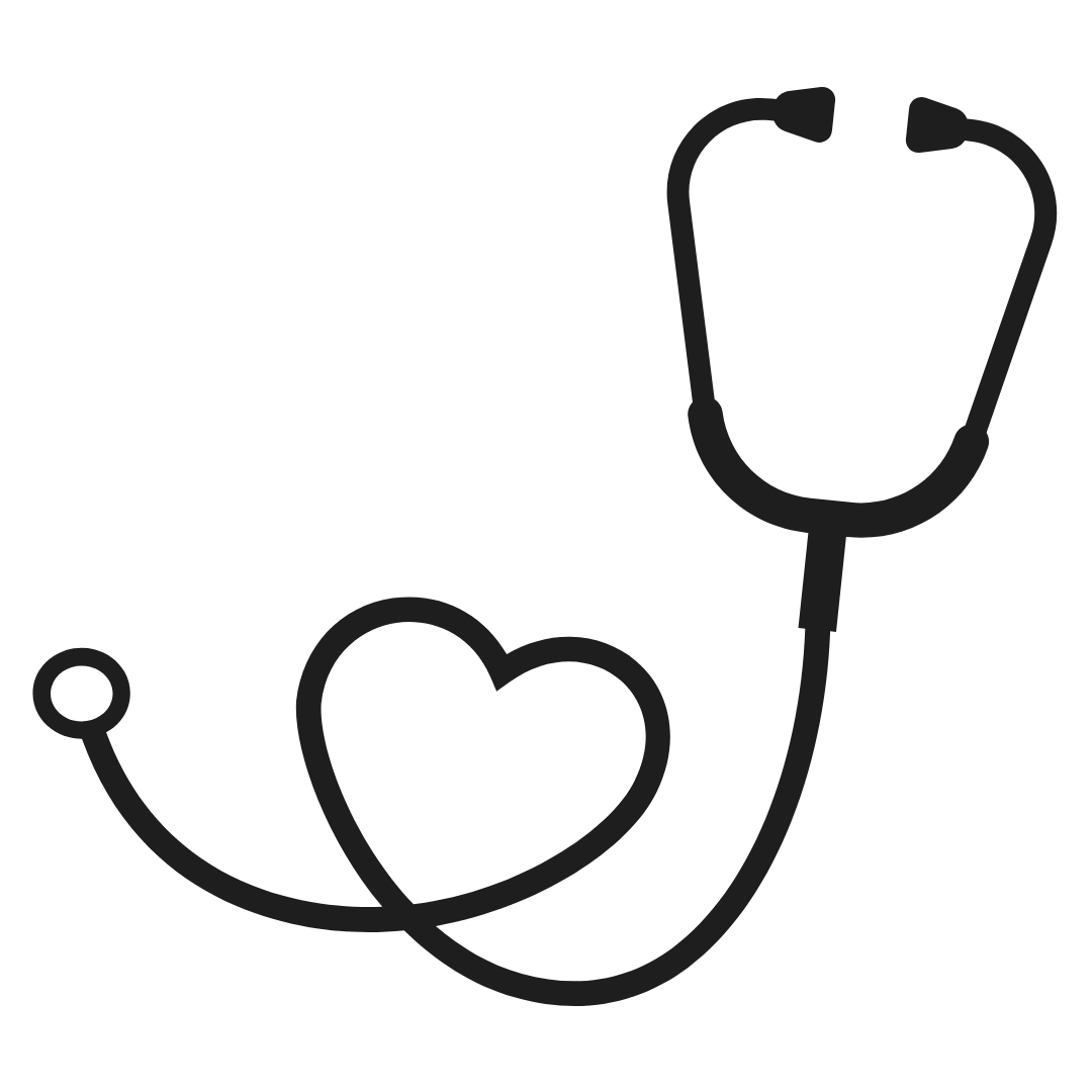 Icon representing stethoscope weight and comfort