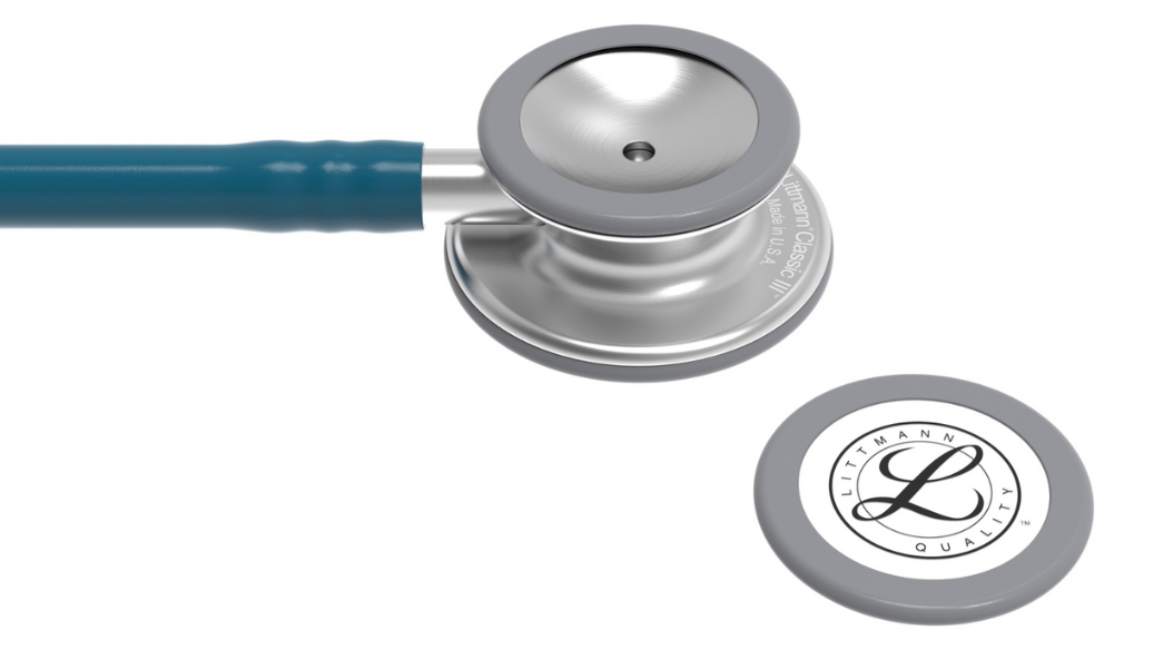 Littmann Classic III dual-sided chestpiece showing adult and pediatric sides