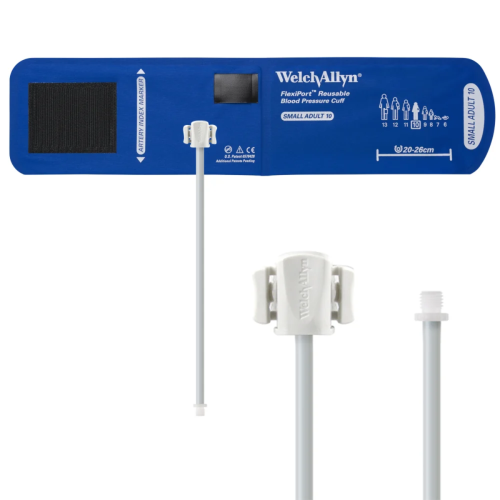 Welch Allyn FlexiPort Reusable Blood Pressure Cuff 1-Tube Screw Connector - Size 10 Small Adult (20 - 26cm)