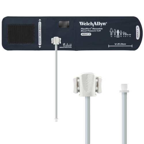 Welch Allyn FlexiPort Reusable Blood Pressure Cuff 1-Tube Screw Connector - Size 11 Adult (25 - 34cm)