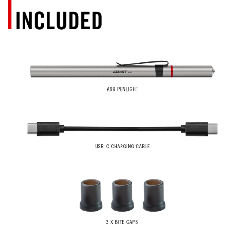 COAST A9R Rechargeable Penlight = 101-2100
