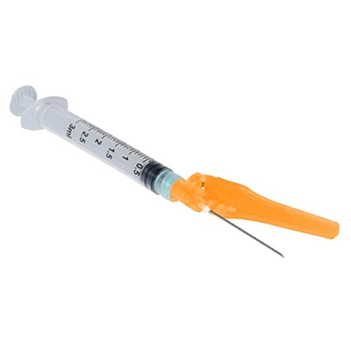 Sol-M Flip Syringe with Needle 1cc 25G x 5/8"