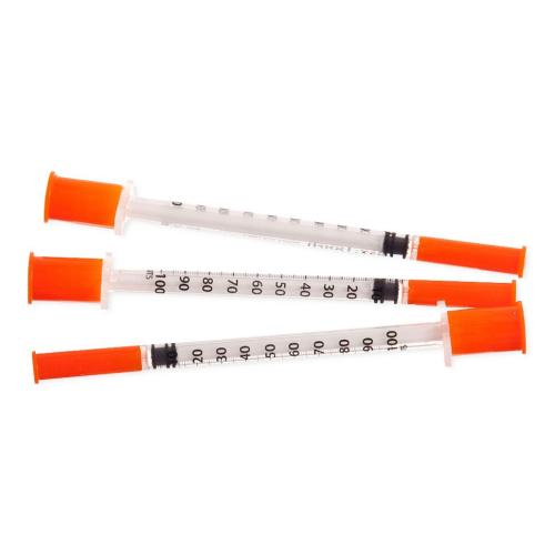 EasyTouch® Insulin Syringe with Needle, 0.3cc, 31G x 1/4" - Box of 100 = 150-831314