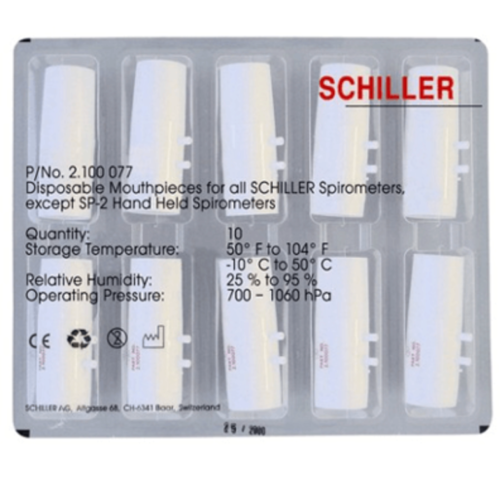Disposable Mouthpiece For Schiller SP1 Spirometer - Pack of 10 = 26001-0000