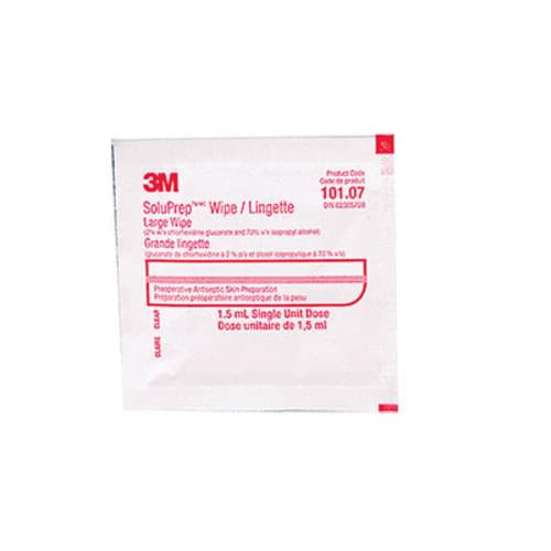 3M SoluPrep Swab Large 2% CHG 70% Alcohol 100/box