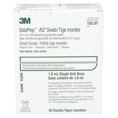 SoluPrep& Swab 2% CHG Alcohol Free 50/box