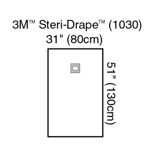 Steri-Drape™ Medium Drape with Aperture - Box of 10 = 300-1030