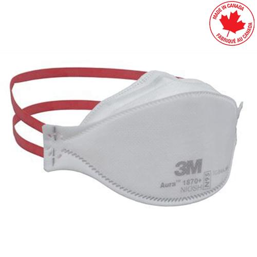 3M™ Aura™ 1870+ N95 Health Care Particulate Respirator and Surgical Mask 440 Masks/Case