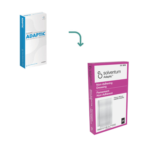 3M™ Adaptic™ Non-Adhering Dressing With Petrolatum - 7.6 cm x 20.3 cm (Box of 24) = 300-2015
