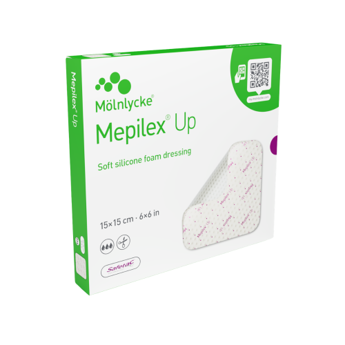 Mepilex® UP Non-Bordered Soft Silicone Foam Dressing - 15cm x 15cm (Box of 5)