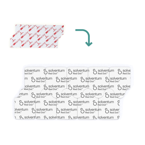 Solventum™ Red Dot™ Resting EKG Electrode (formerly 3M™ Red Dot™) - Pack of 100 = 300-2360
