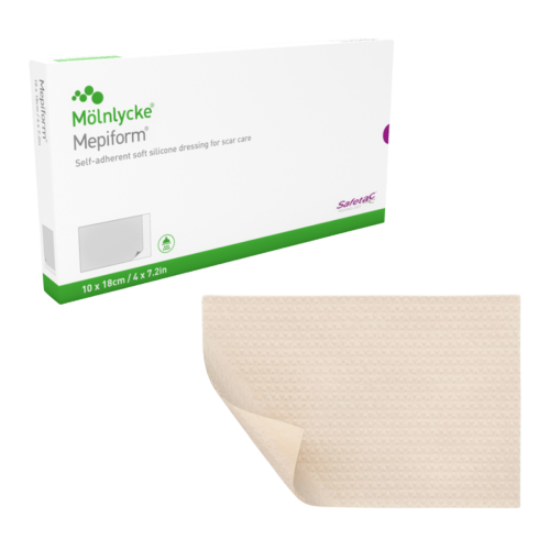 Molnlycke Mepiform® Scar Care Dressing - 10cm x 18cm (Box of 5)