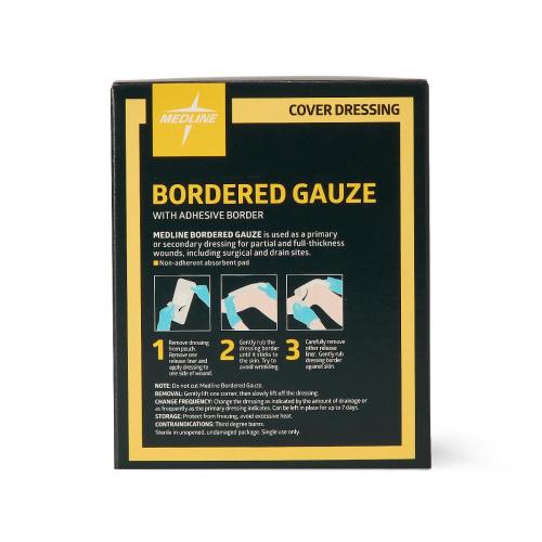 Sterile Bordered Gauze Adhesive Island Wound Dressing - 2" x 2" (Box of 15) = 300-3222