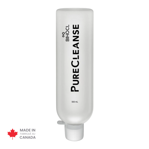 PureCleanse™ Antimicrobial Wound Solution - 500 mL, Spikeable Cap