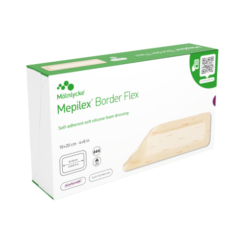 Mepilex® Border Flex Foam Dressing - 10cm x 20cm (Box of 10)