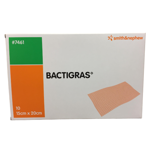 BACTIGRAS™ Total Antiseptic Paraffin Gauze Dressing - 15cm x 20cm (Box of 10)