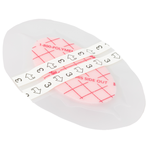 PolyMem® Shapes® Oval Film Adhesive Dressing - 3.5" x 5" (Box of 15)