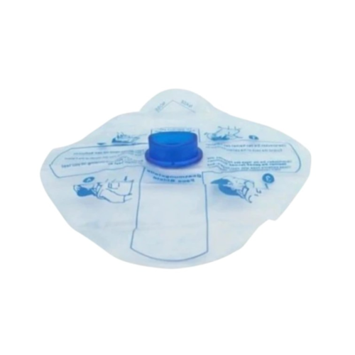 Almedic CPR Faceshield with One-Way Valve - Square, Economy