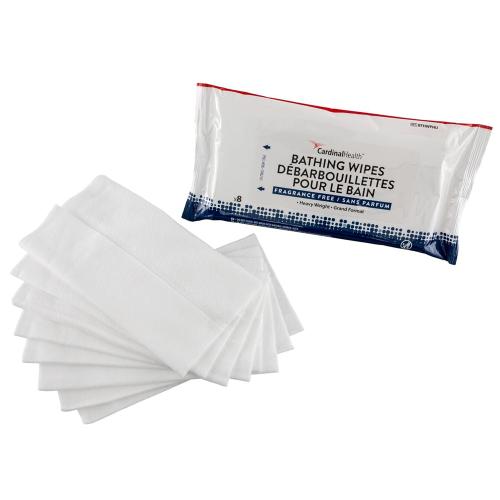 Bathing Wipes, Heavy, Fragrance Free - 20 x 20 cm (Pack of 8)