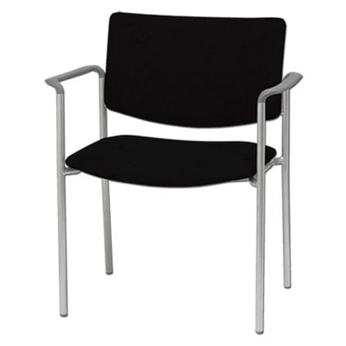 Bariatric Side Chair With Arms - Black (400 lb Capacity)