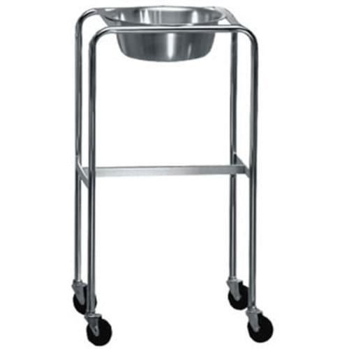 Mobile Stand With Single Stainless Steel Bowl