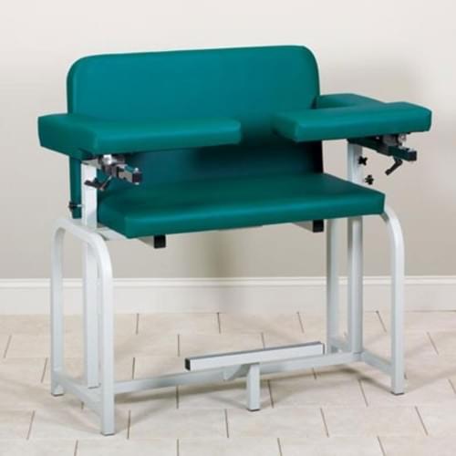 Clinton Extra-Wide Blood Drawing Chair With Flip Arms