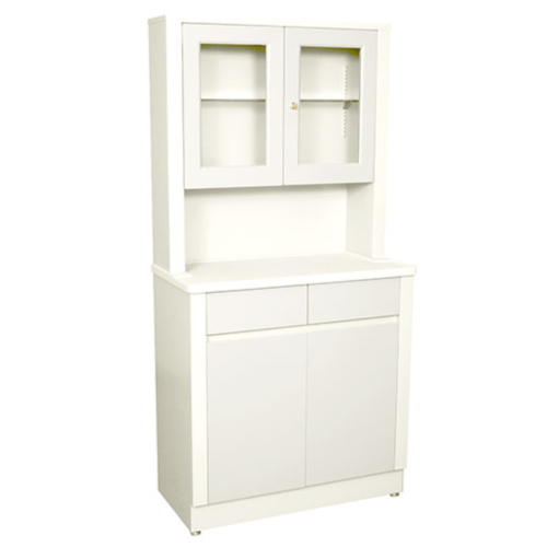 UMF Treatment Cabinet with Upper Section, 2 Doors, 2 Drawers & Shelf – Quiet White