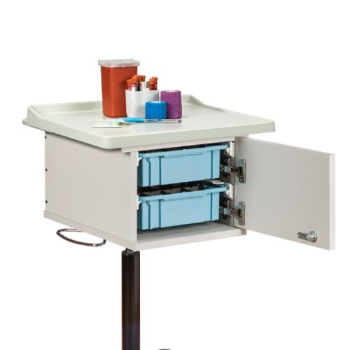 Clinton Two-Bin Phlebotomy Cart with Locking Casters = 301-67200L